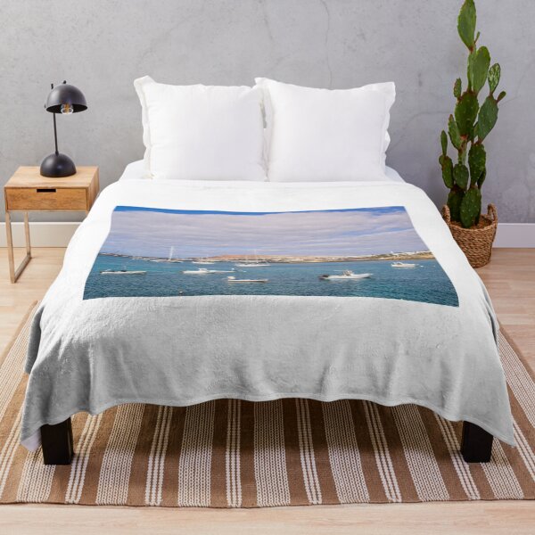 Item preview, Small boats and Playa Blanca resort, Lanzarote designed and sold by MichaelBShannon.