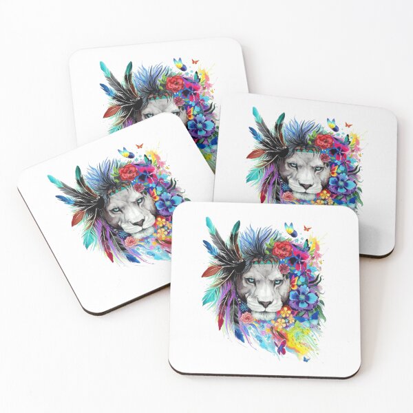 Item preview, pretty lion face design designed and sold by Xippy Art.