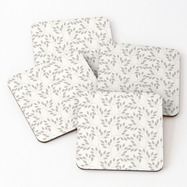 Item preview, Modern Greige Leaf designed and sold by AtStudioMinimal.
