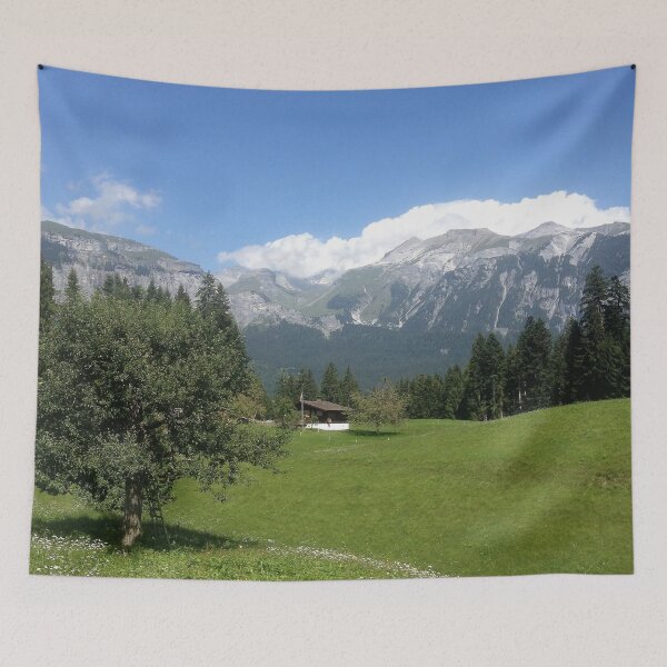 Item preview, Swiss Mountain Tops and Fields designed and sold by Bryony James.