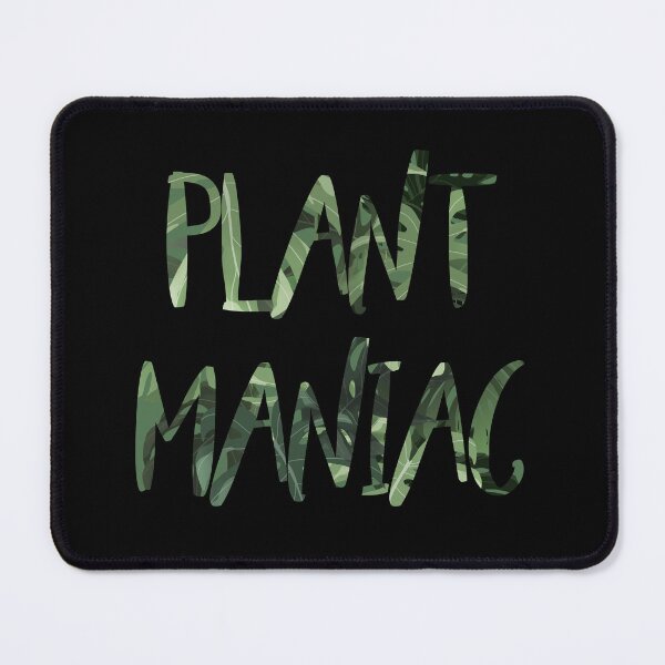 Item preview, Plant Maniac illustrated quote, funny plants quote designed and sold by Ana Moguš.