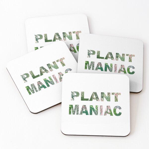Item preview, Plant Maniac illustrated quote, funny plants quote 2 designed and sold by Ana Moguš.