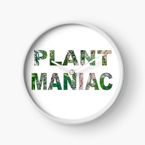 Item preview, Plant Maniac illustrated quote, funny plants quote 2 designed and sold by Ana Moguš.