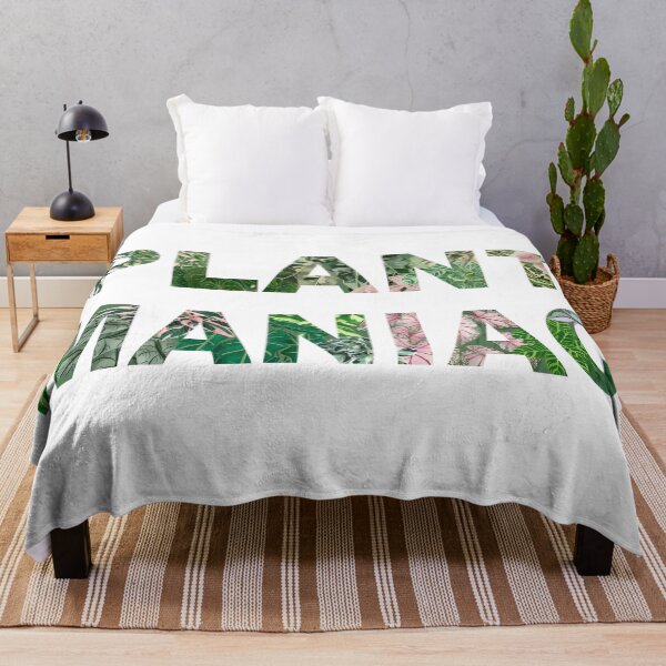Item preview, Plant Maniac illustrated quote, funny plants quote 2 designed and sold by Ana Moguš.