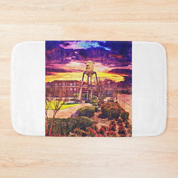 Item preview, The Water tower in Market Square at sunset, Grand Prairie, Texas designed and sold by NickoPrints.