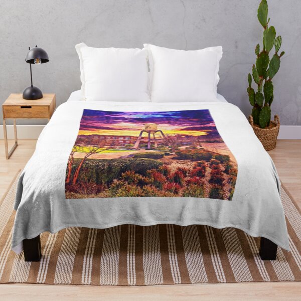 Item preview, The Water tower in Market Square at sunset, Grand Prairie, Texas designed and sold by NickoPrints.