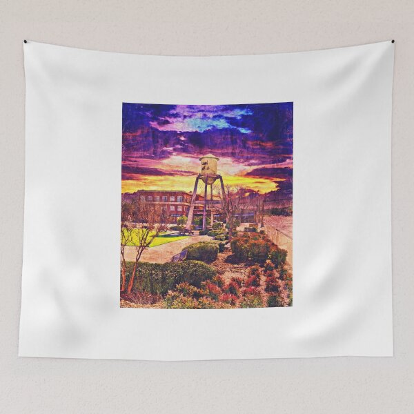 Item preview, The Water tower in Market Square at sunset, Grand Prairie, Texas designed and sold by NickoPrints.