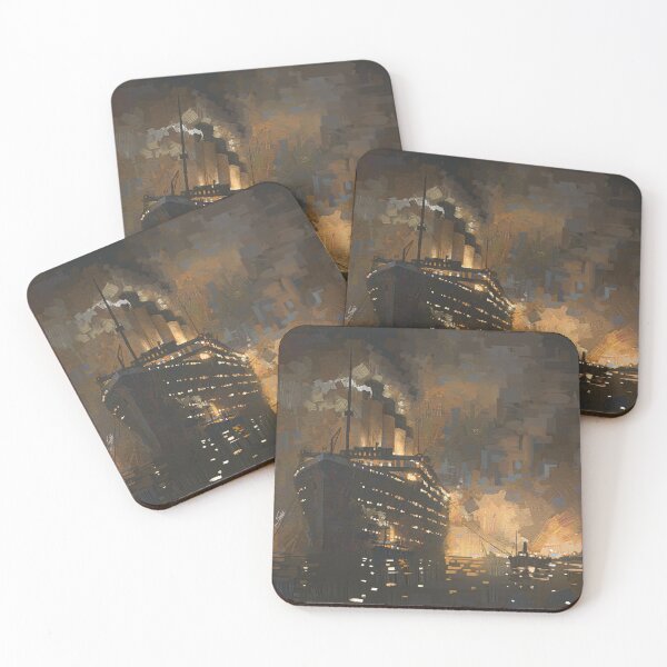 Item preview, RMS Titanic at night - Painting by Eliott Sontot designed and sold by Eliott Sontot.