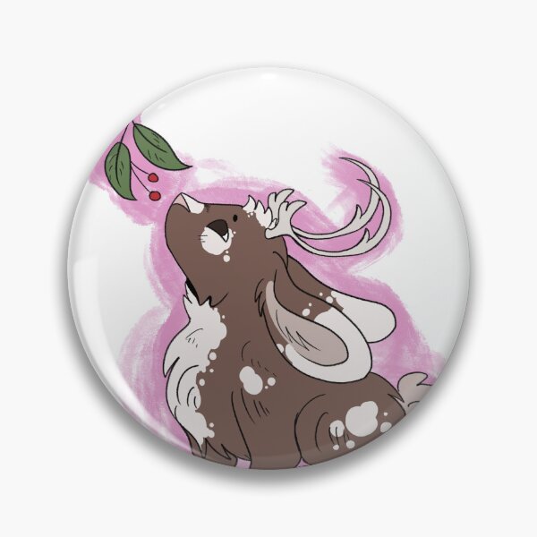 Item preview, Brown & White Jackalope w/ Berries designed and sold by geekydragon5.