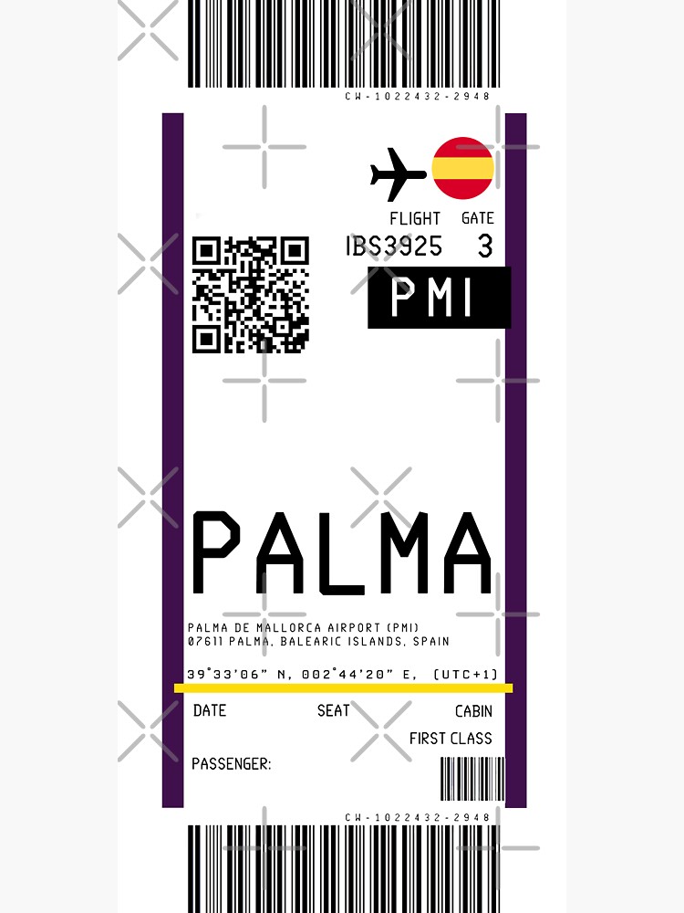 Palma De Mallorca International Airport Pmi Boarding Pass Rickrolled