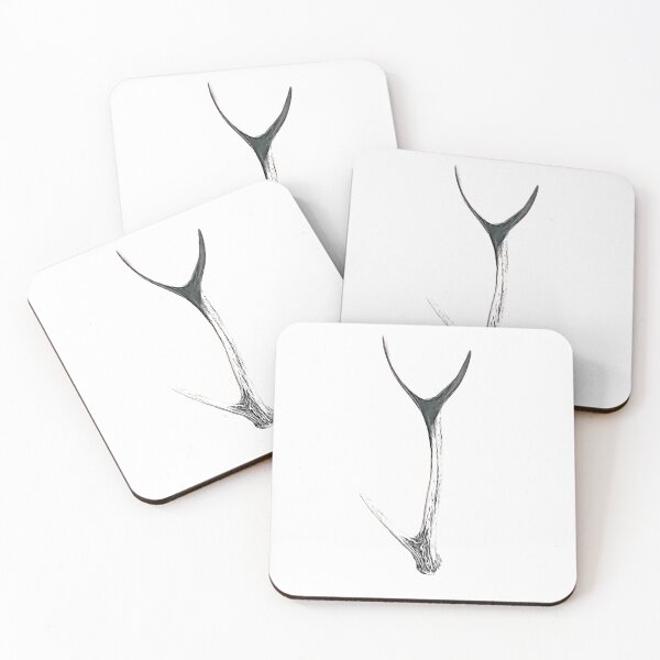 Item preview, Deer antler black and white designed and sold by pixeldizajn.