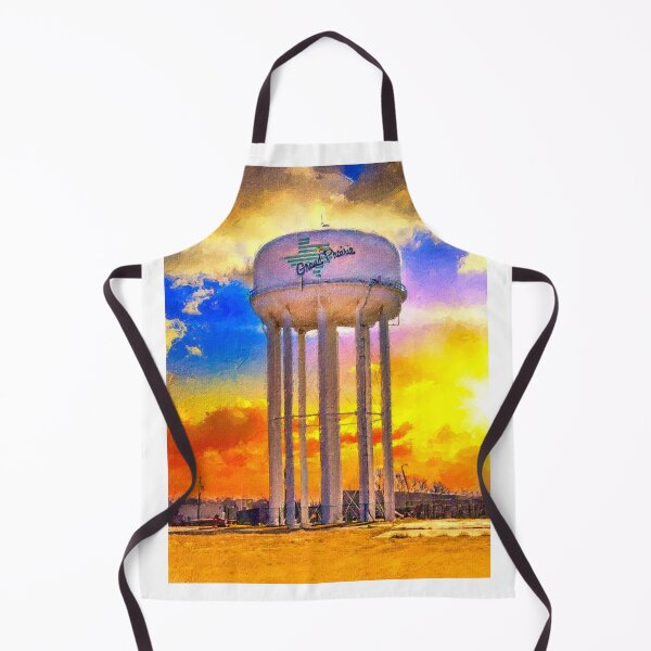 Item preview, The water tower near State Highway 161 at sunset, Grand Prairie, Texas designed and sold by NickoPrints.