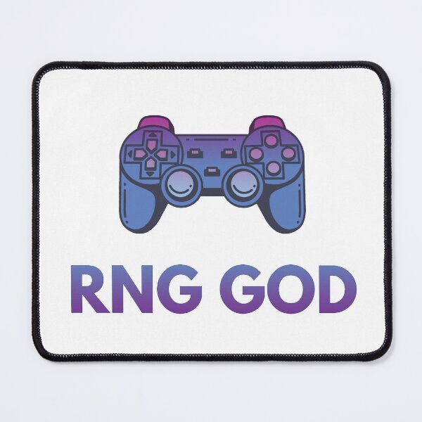 Item preview, RNG God | Random Number Generator Controller Sticker designed and sold by DanLopesMerch.