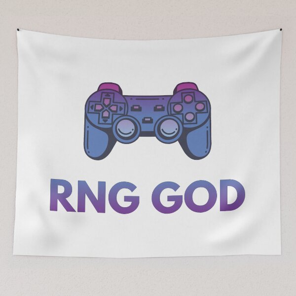Item preview, RNG God | Random Number Generator Controller Sticker designed and sold by DanLopesMerch.