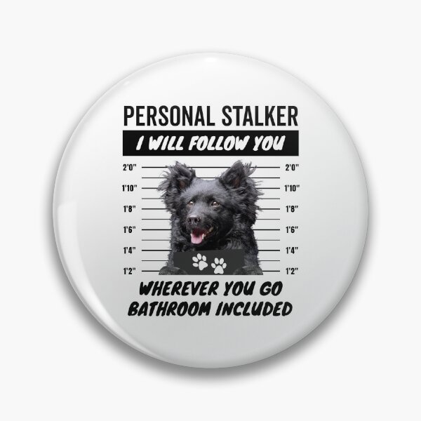 Item preview, Personal Stalker Dog – Black Mudi designed and sold by More Cute Dogs.