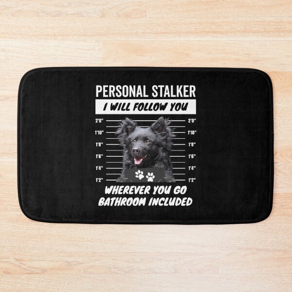 Item preview, Personal Stalker Dog – Black Mudi designed and sold by More Cute Dogs.
