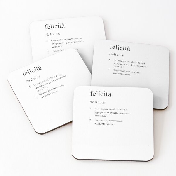 Item preview, Felicità definizione parola italiana designed and sold by CodingStore  ★★★★★.