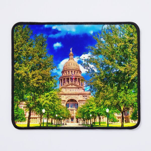 Item preview, Texas State Capitol in Austin - watercolor painting designed and sold by NickoPrints.