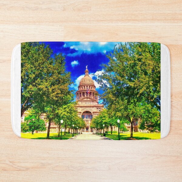 Item preview, Texas State Capitol in Austin - watercolor painting designed and sold by NickoPrints.