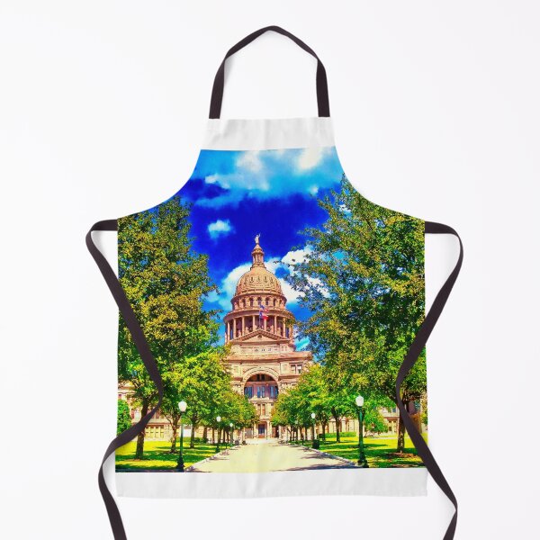 Item preview, Texas State Capitol in Austin - watercolor painting designed and sold by NickoPrints.