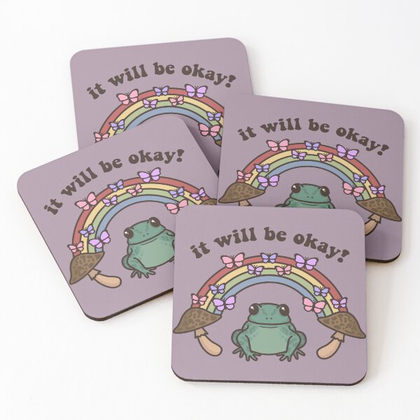Item preview, It Will Be Okay Frog Quote designed and sold by melouker.