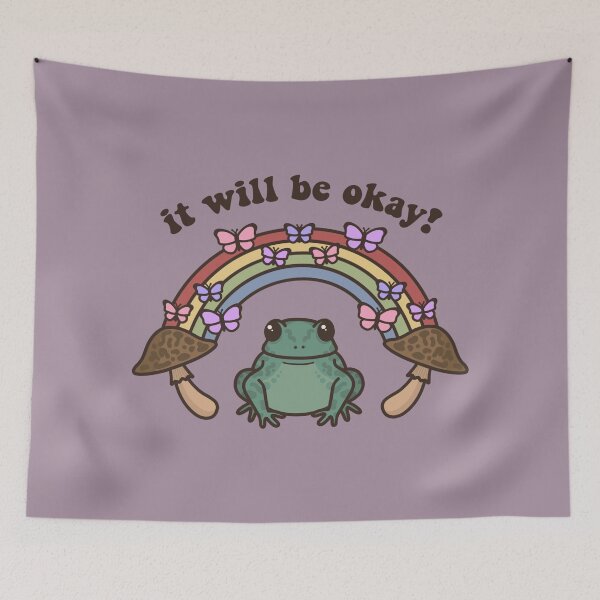 Item preview, It Will Be Okay Frog Quote designed and sold by melouker.
