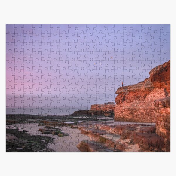 Hilbre Clifftop Sunset Views Jigsaw Puzzle