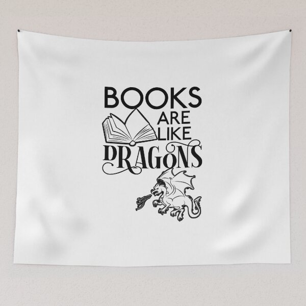 Item preview, HTTYD-Inspired "Books Are Like Dragons" designed and sold by mulberrydragon.