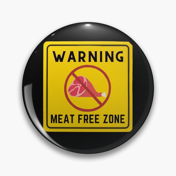 Item preview, WARNING MEAT FREE ZONE designed and sold by Surfing Designs.Life.