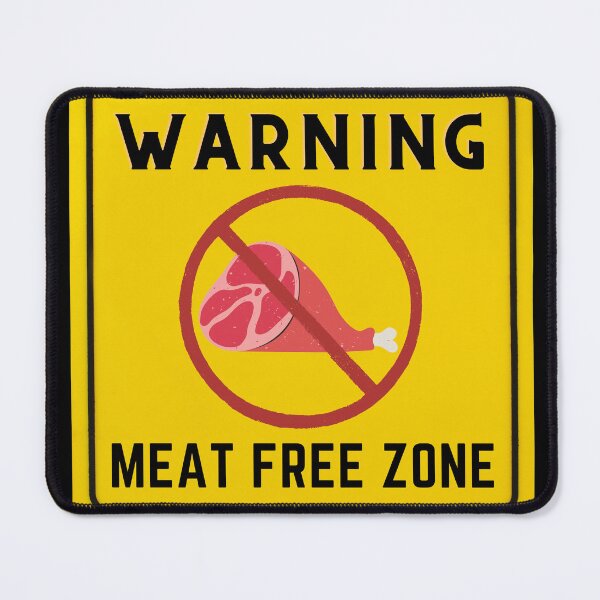 Item preview, WARNING MEAT FREE ZONE designed and sold by Surfing Designs.Life.