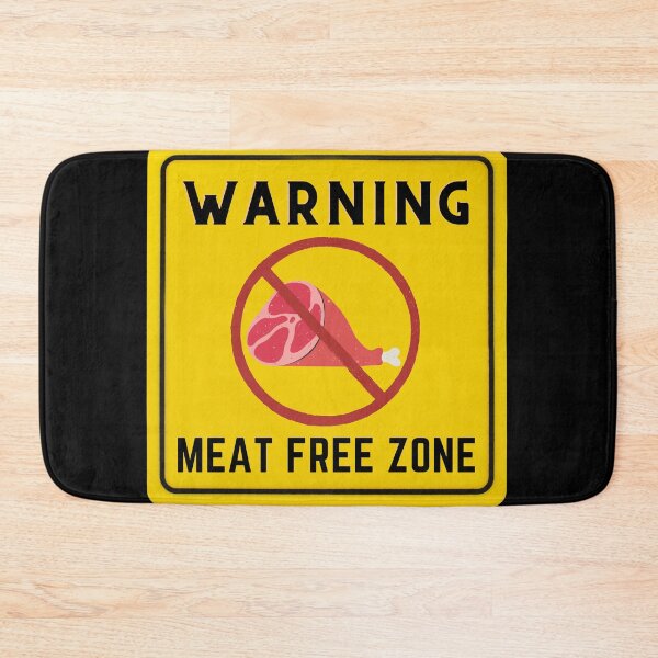 Item preview, WARNING MEAT FREE ZONE designed and sold by Surfing Designs.Life.