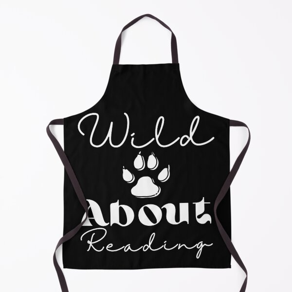 Item preview, Wild about reading ,I have to read ,POSITIVE funny quote ,black and white illustration. designed and sold by Coolclassy.