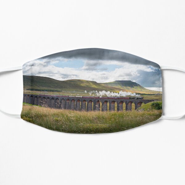The Flying Scotsman at Ribblehead, North Yorkshire Flat Mask