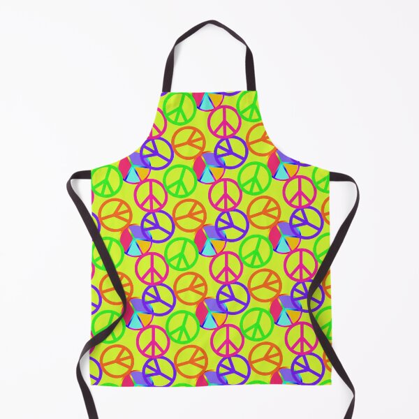 Item preview, Peace Signs Patterns on Peridot Green | Felt Style | Cherie's Art(c)2022 designed and sold by CheriesArt.