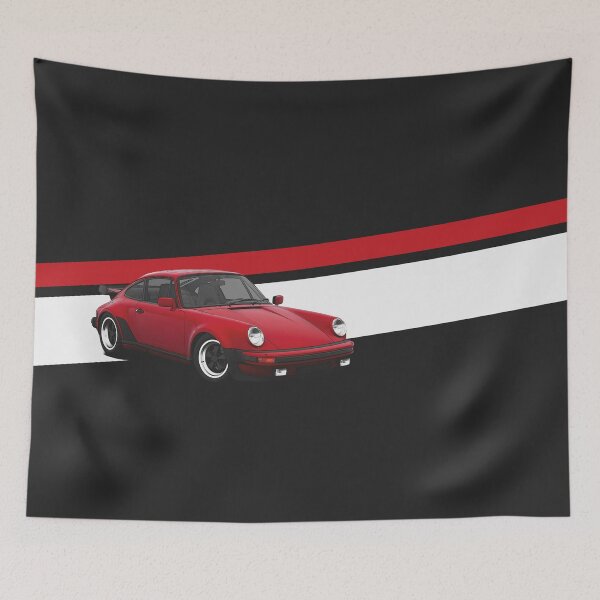 Item preview, Classic Turbocharged German Sports Car With Stripes designed and sold by ApexFibers.