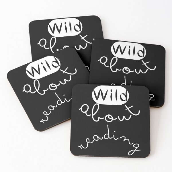Item preview,  Wild about reading ,I have to read  ,POSITIVE funny quote ,black and white illustration. designed and sold by Coolclassy.