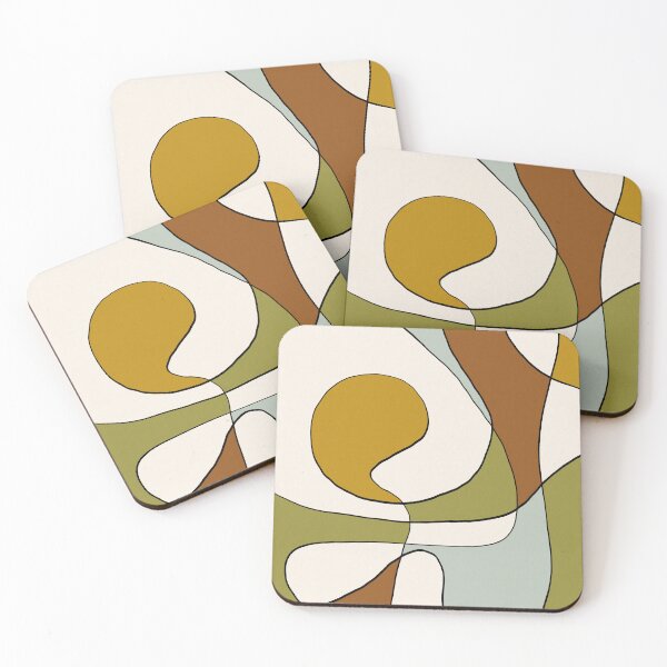 Item preview, Earthy Abstract Boho Shapes designed and sold by trajeado14.