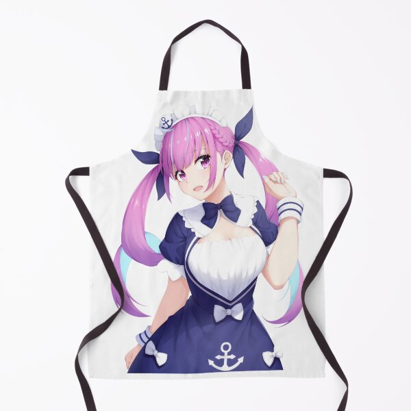 Item preview, Minato Aqua Hololive Cute Maid Anime Girl designed and sold by Risumu.