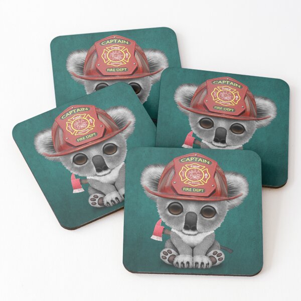 Item preview, Cute Baby Koala Firefighter designed and sold by JeffBartels.