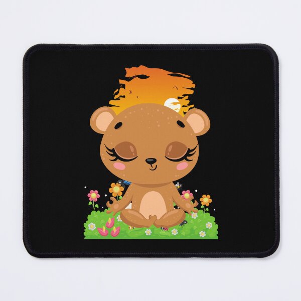 Item preview, Cute Beaver Meditating Women Yoga Exercise Meditation designed and sold by SweetbeStore.