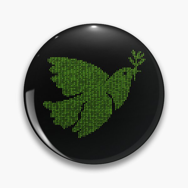 Item preview, Binary Code Dove Peace designed and sold by hacktees-shop.