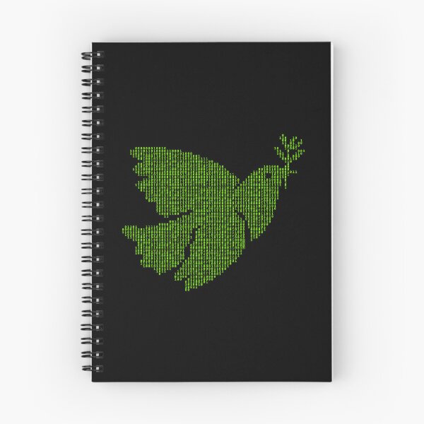 Item preview, Binary Code Dove Peace designed and sold by hacktees-shop.
