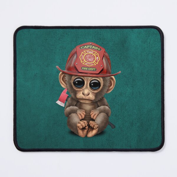 Item preview, Cute Baby Monkey Firefighter designed and sold by JeffBartels.