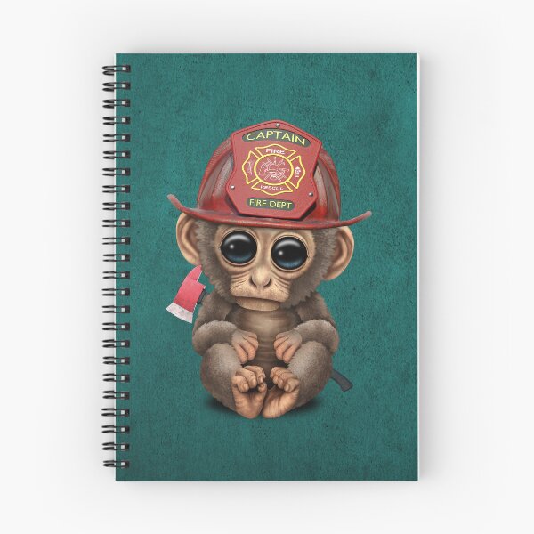 Item preview, Cute Baby Monkey Firefighter designed and sold by JeffBartels.