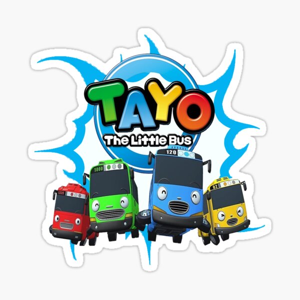 Tayo the City Bus Sticker for Sale by cowtownCOWBOY