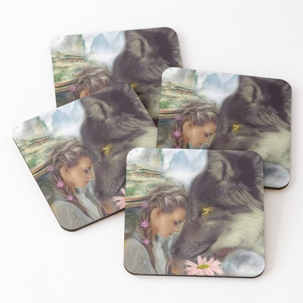 Item preview, Wolf&girl  sweet designed and sold by ArtIsWonderful.