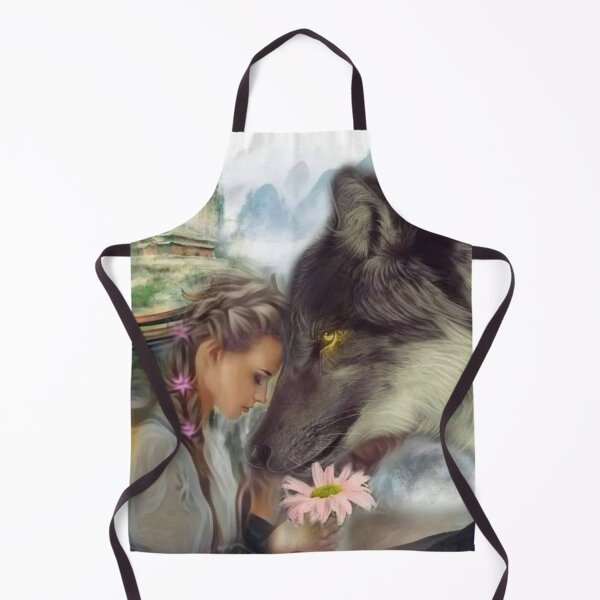 Item preview, Wolf&girl sweet designed and sold by ArtIsWonderful.