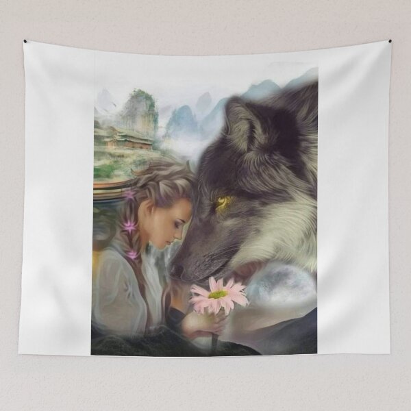 Item preview, Wolf&girl  sweet designed and sold by ArtIsWonderful.