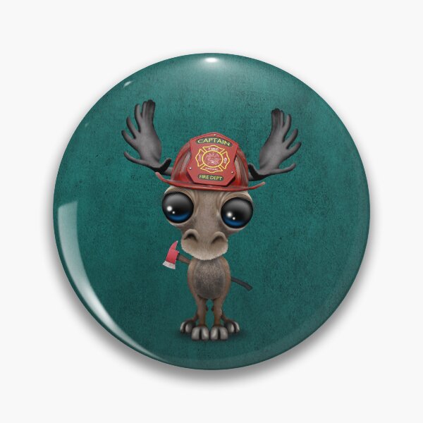 Item preview, Cute Baby Moose Firefighter designed and sold by JeffBartels.