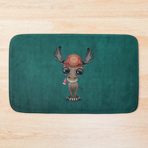 Item preview, Cute Baby Moose Firefighter designed and sold by JeffBartels.